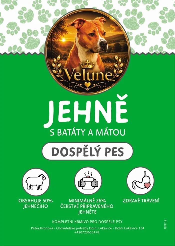 Jehně s batáty a mátou 12kg
