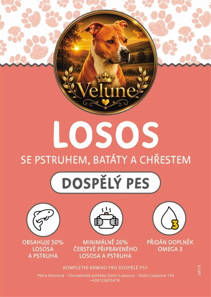 Losos se pstruhem, batáty a chřestem 12kg