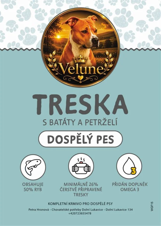 Treska s batáty a petrželí 12kg
