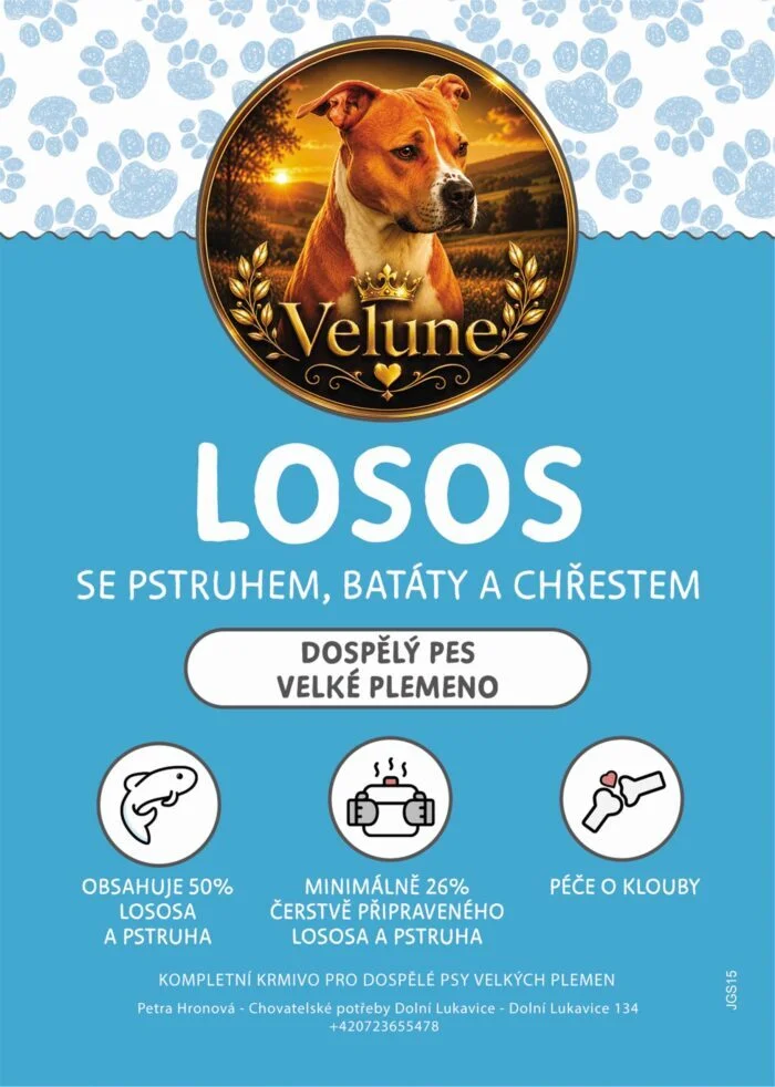 Losos se pstruhem, batáty a chřestem 12kg