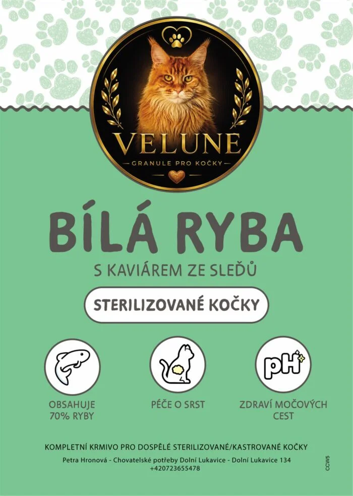 Bílá ryba s kaviárem ze sleďů 5kg