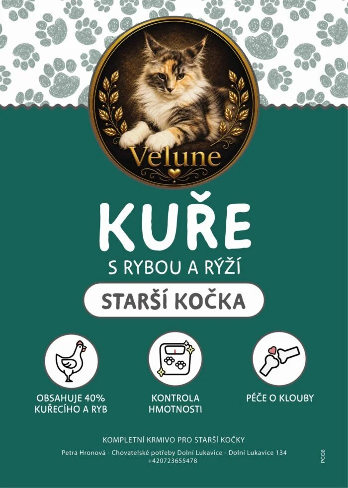Kuře s rybou a rýží 6kg