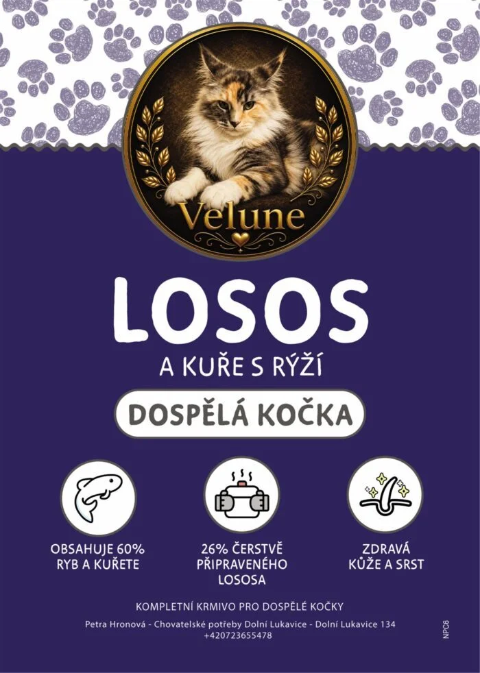 Losos a kuře s rýží 6kg